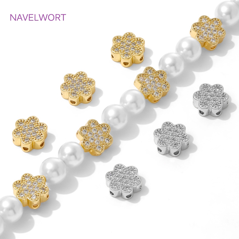 Flower Supply - 18K Gold Plated Flower Shape Beads