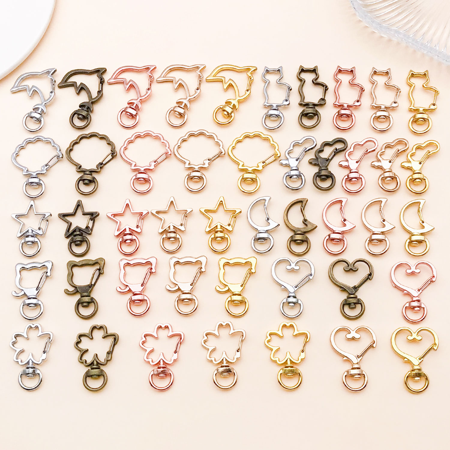 5pcs/lot Heart Star Moon Cat D - Flower Supply recension och pris