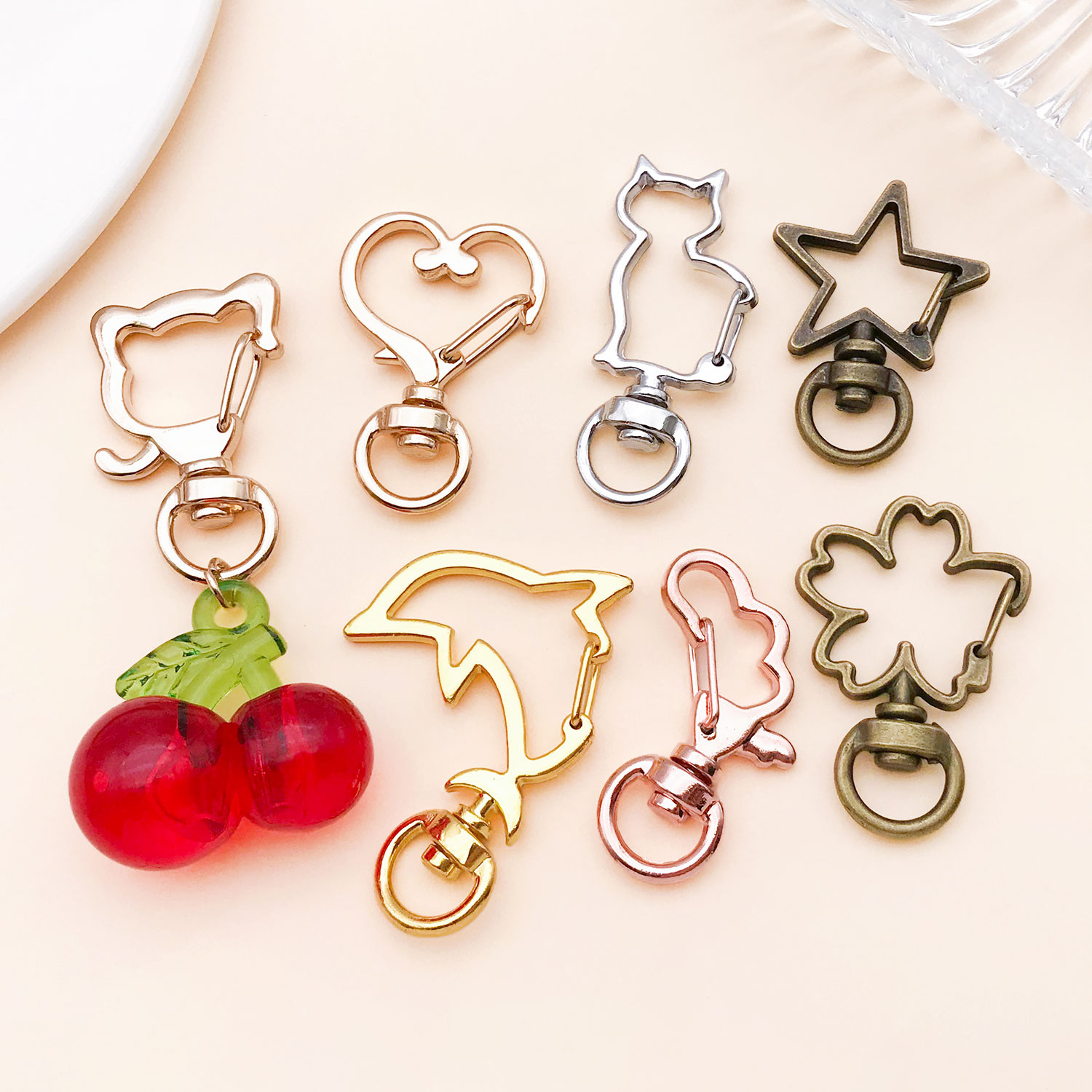 5pcs/lot Heart Star Moon Cat D - Flower Supply recension och pris