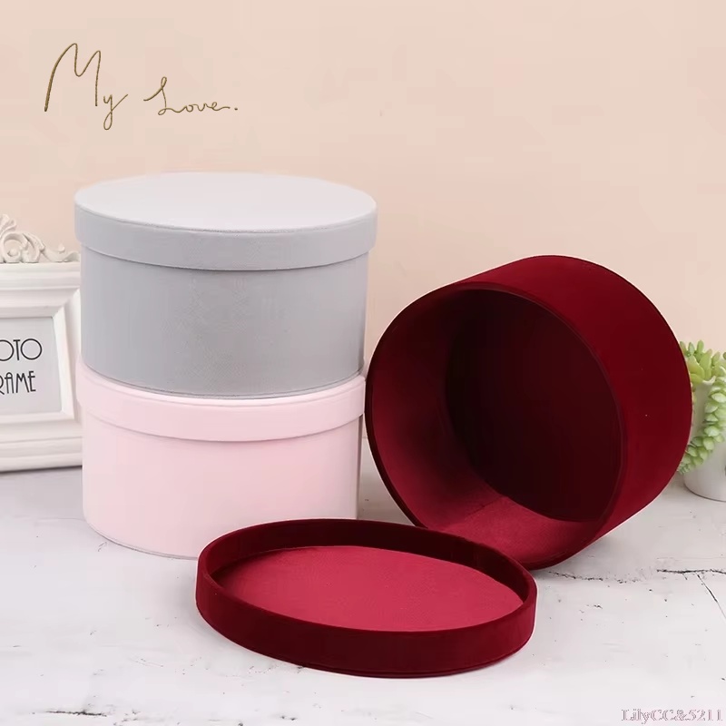 Velvet Round Flowers Box, Flow - Florist Flower Supply recension och pris