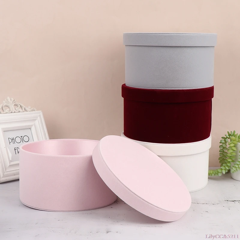 Velvet Round Flowers Box, Flow - Florist Flower Supply recension och pris