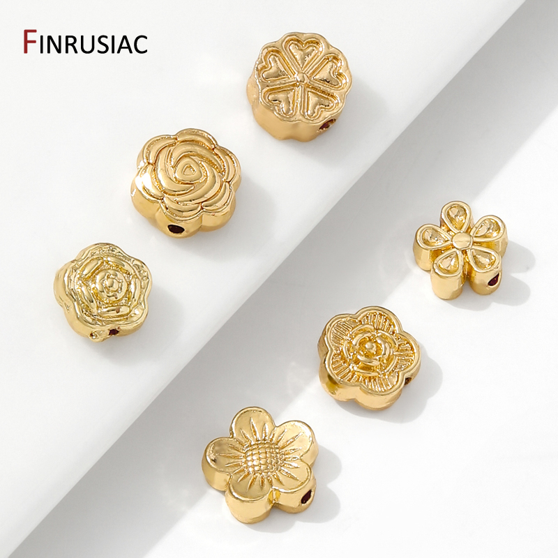 14K Gold Plated Brass Flower S - Flower Supply recension och pris