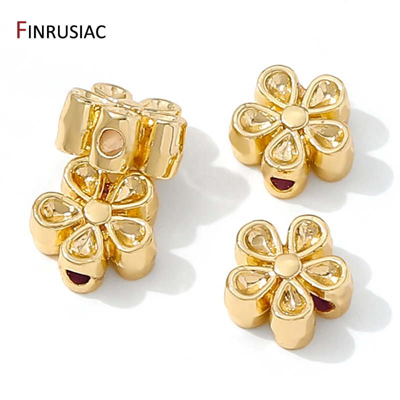 14K Gold Plated Brass Flower S - Flower Supply recension och pris