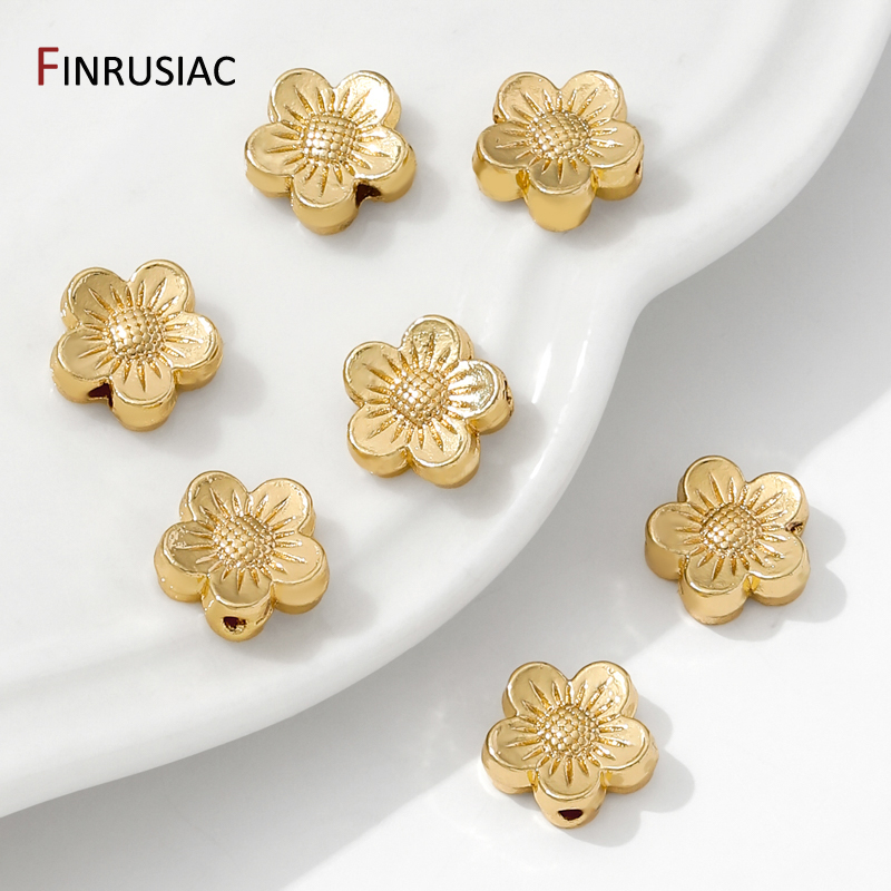 14K Gold Plated Brass Flower S - Flower Supply recension och pris