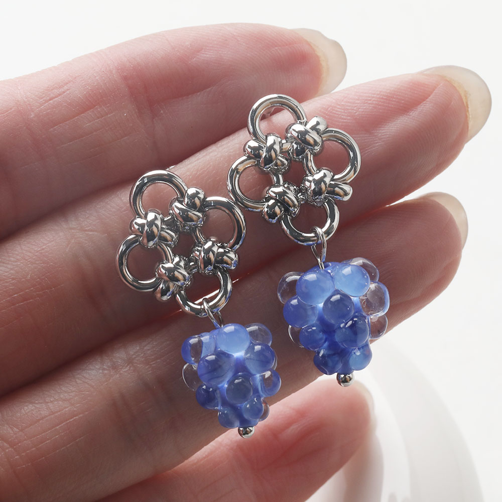 4PCS Dainty Flower Ear Studs E - Supply Florist recension och pris