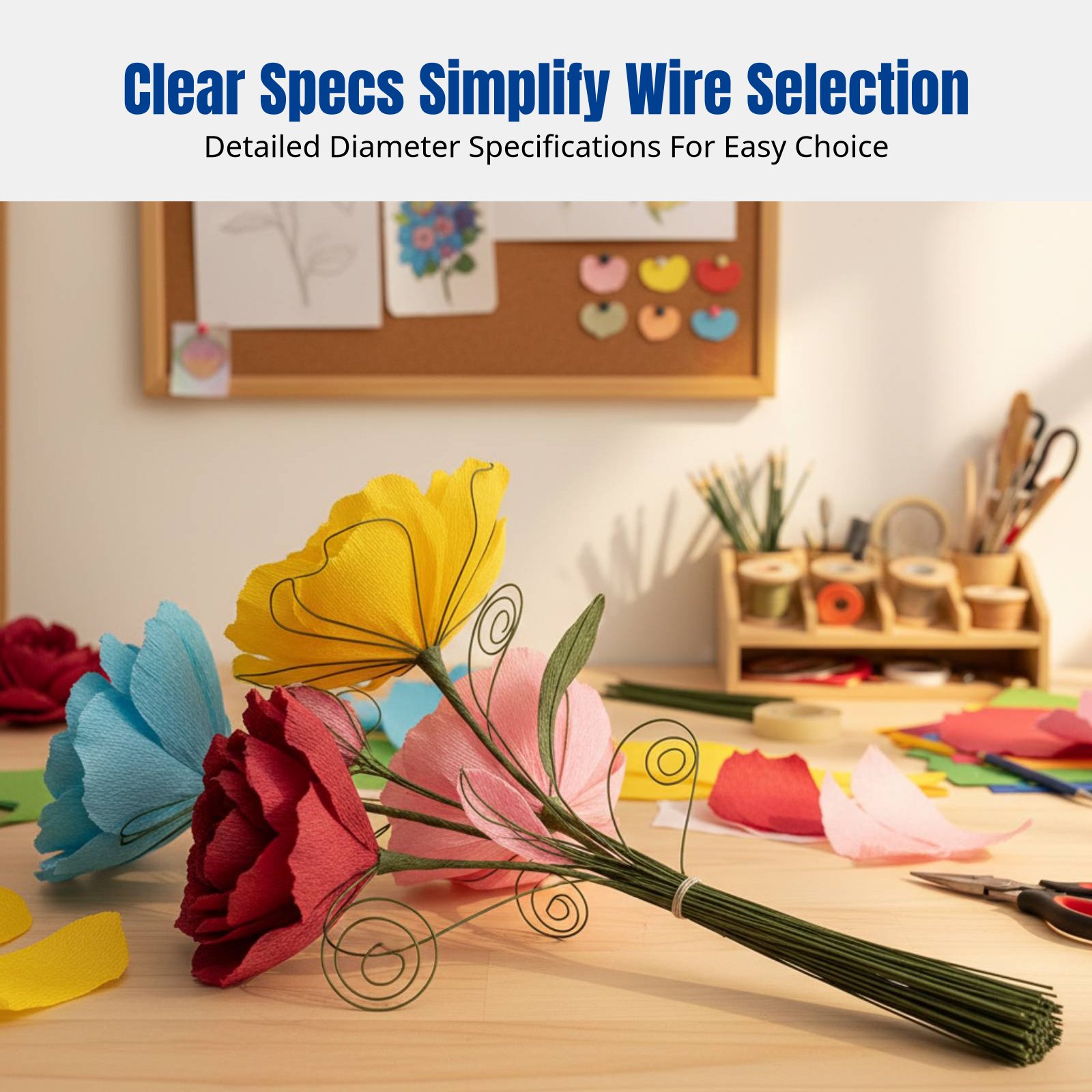 DIY Handcraft Floral Stem Wire - Flower Supply recension och pris