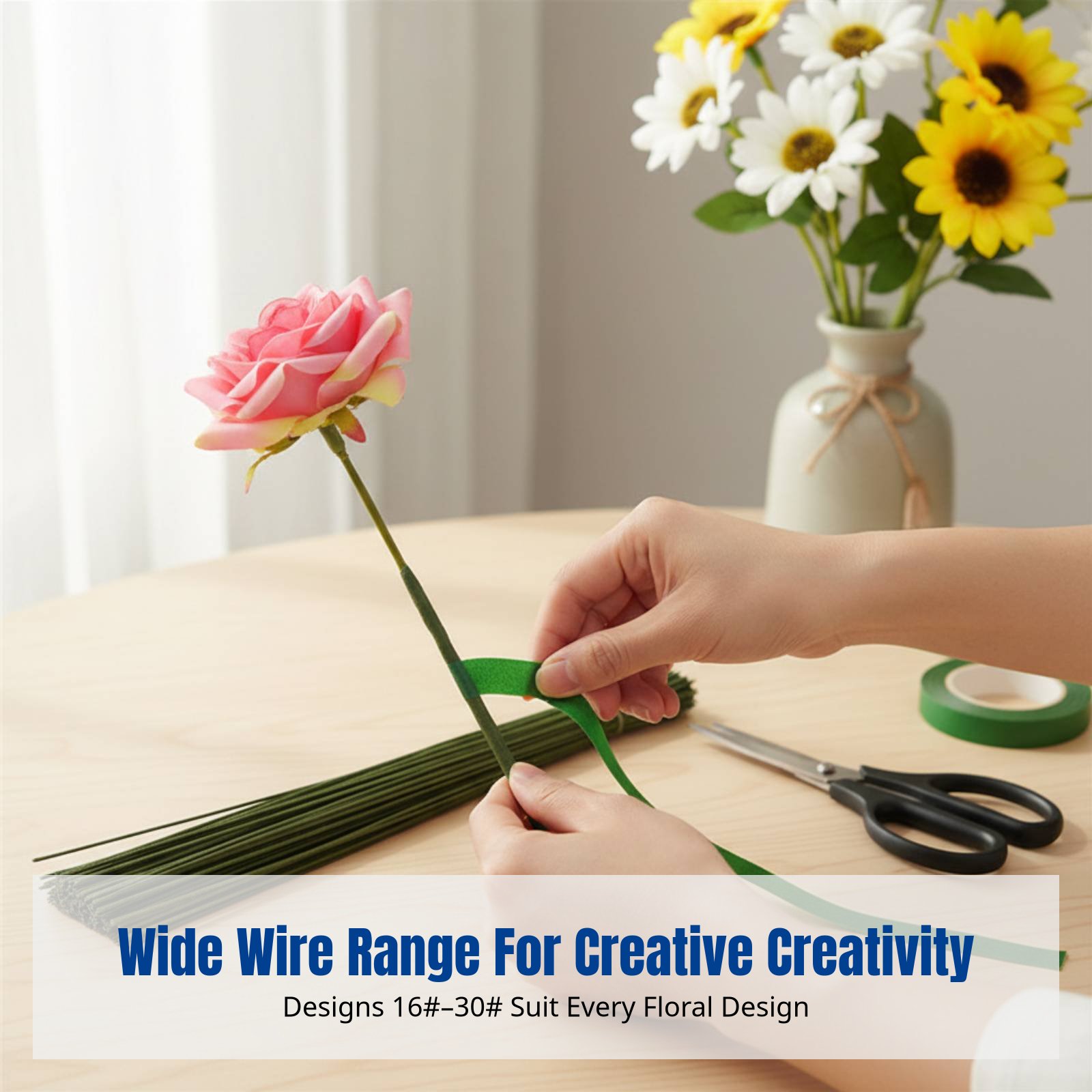 DIY Handcraft Floral Stem Wire - Flower Supply recension och pris