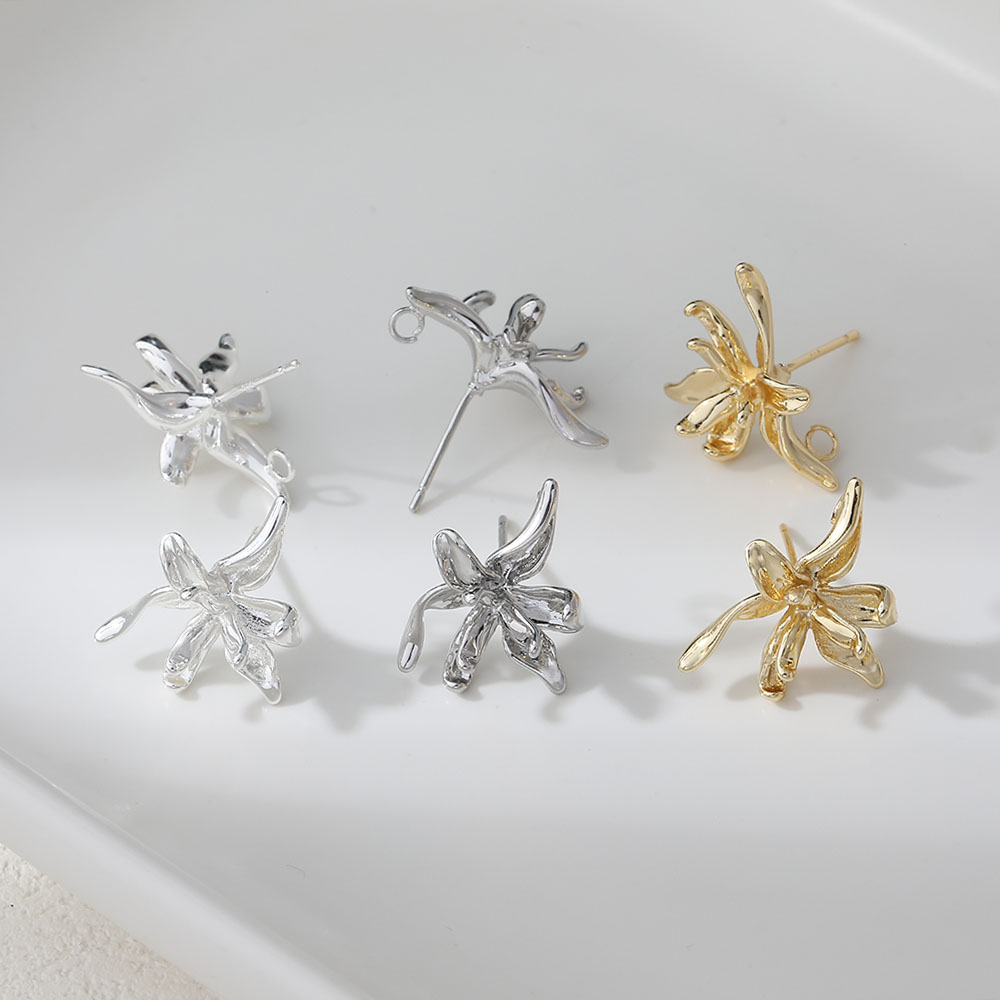 4PCS Dainty Flower Shape Ear S - Flower Supply recension och pris