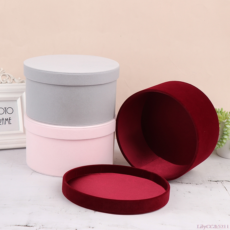 Velvet Round Flowers Box Gift  - Florist Flower Supply recension och pris